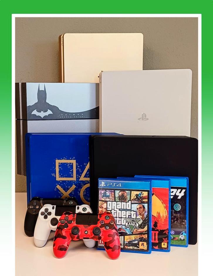 PlayStation 4 + Garantie €79. Controllers, games naar keuze, Spelcomputers en Games, Spelcomputers | Sony PlayStation 4, Refurbished