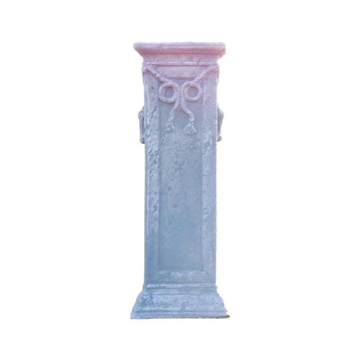 Sokkel - met strik - steen - 75 cm - klassiek wit - robuust, Huis en Inrichting, Woonaccessoires | Zuilen en Pilaren, Ophalen of Verzenden