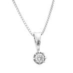 Hanger - 14 karaat Geel goud, Witgoud - 0.22ct. tw. -
