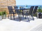 Tuinstoelen set van 2 –  55 x 72 x 90,5 cm – zwart, Ophalen of Verzenden, Nieuw