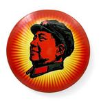 Emaille bord - Emaille reclamebord Mao Zedong propaganda -, Antiek en Kunst