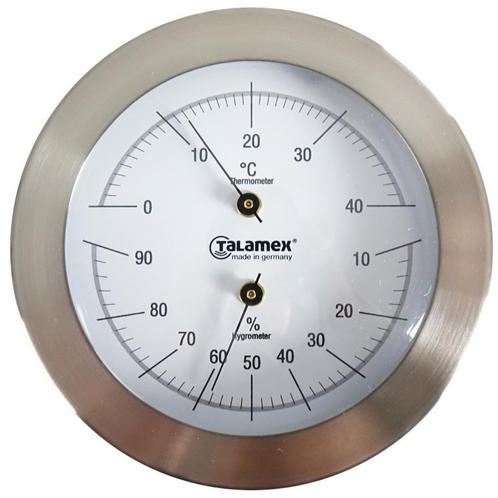 Talamex Thermo / Hygrometer serie 100 RVS, Watersport en Boten, Accessoires en Onderhoud, Nieuw, Ophalen of Verzenden
