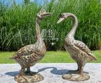 Beeldje - A pair of Geese - IJzer, Antiek en Kunst, Curiosa en Brocante