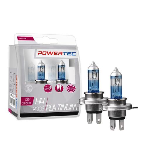 Powertec Platinum +130% H4 12V Set, Auto-onderdelen, Verlichting, Nieuw, Alfa Romeo, Amerikaanse onderdelen, Audi, BMW, Citroën