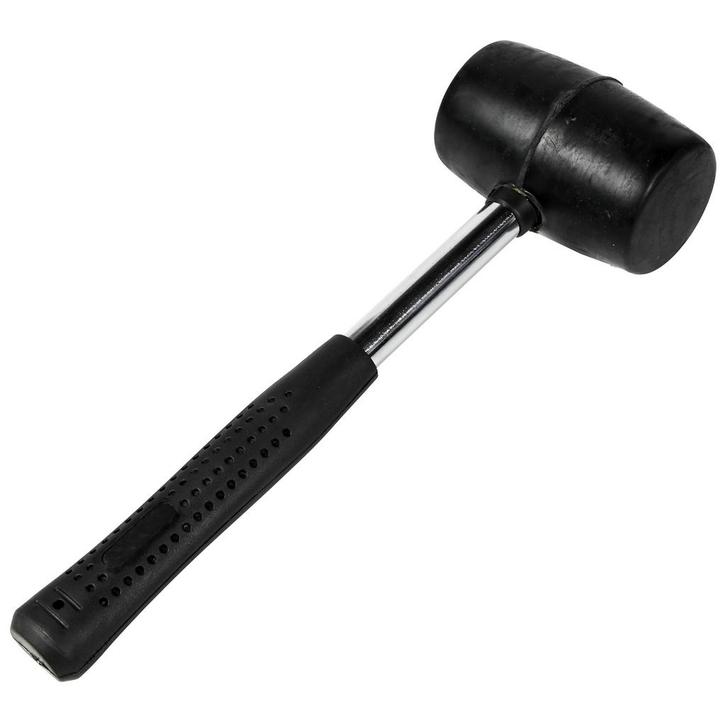 Benson Rubberen hamer - stalen steel - 30 cm - veelzijdig..., Tuin en Terras, Hand-tuingereedschap, Nieuw, Ophalen of Verzenden