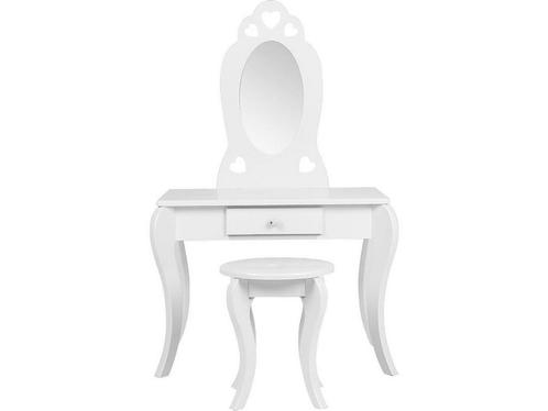 Kaptafel hartjes kinderen - make up visagie tafel - met, Kinderen en Baby's, Speelgoed | Overig, Nieuw, Verzenden