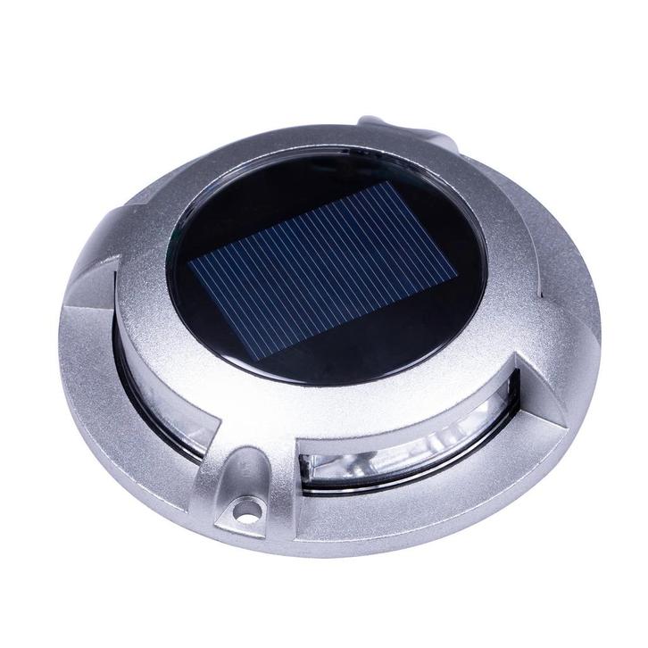 Solar Decklight Tuinverlichting, Tuin en Terras, Buitenverlichting, Zonne-energie, Minder dan 50 watt, Nieuw, Rvs, Spots, Verzenden