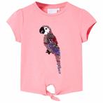 vidaXL Kindershirt 92 fluorescerend roze, Verzenden, Nieuw