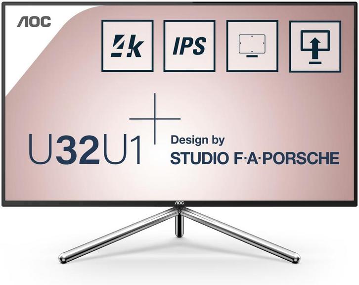 AOC U32U1 - 32 inch - 3840x2160 4K - 16:9 - HDMI - DP  -..., Computers en Software, Monitoren