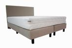 Hotel boxspring creme|beige inclusief pocket koudschuim, Verzenden, Nieuw, Overige kleuren, Modern