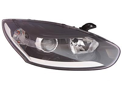 Renault Megane 2014-2016 Zwart/Wit Koplamp Rechts, Auto-onderdelen, Verlichting, Nieuw, Verzenden