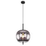 AANBIEDING Moderne hanglamp Smoked Glas 30 cm E27 fitting, Nieuw, Ophalen of Verzenden, 75 cm of meer, Glas