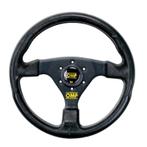 OMP GP Racing Steering Wheel - Black/Black - OD0-1981-071, Auto-onderdelen, Banden en Velgen, Ophalen of Verzenden, Nieuw