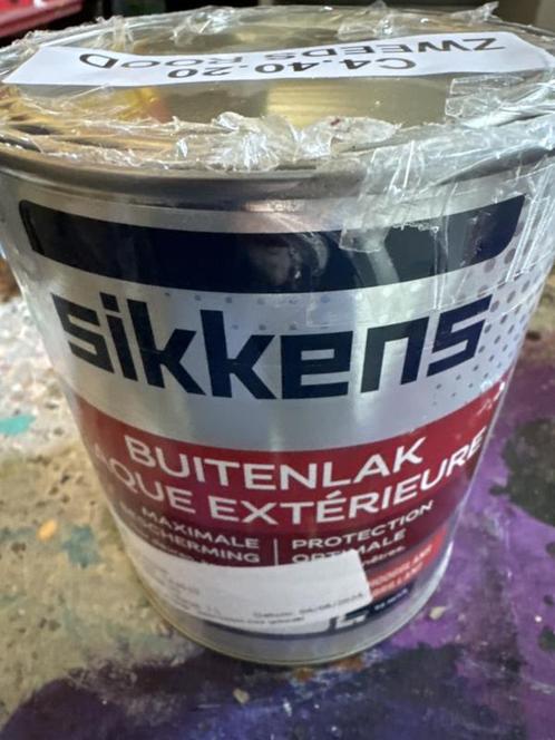 SIkkens buitenlak hoogglans - C4.40.20 - 1 liter, Doe-het-zelf en Verbouw, Verf, Beits en Lak, Lak, Overige kleuren, Nieuw, Minder dan 5 liter