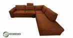 5-zits hoekbank terracotta | Comfort & stijl €279,95, 250 tot 300 cm, Gebruikt, Hoekbank, Vierpersoons of meer