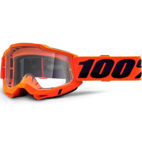 Crossbril 100% Accuri 2 Oranje met Heldere lens, Motoren, Kleding | Motorkleding, Nieuw met kaartje, Motorcrosskleding, Verzenden