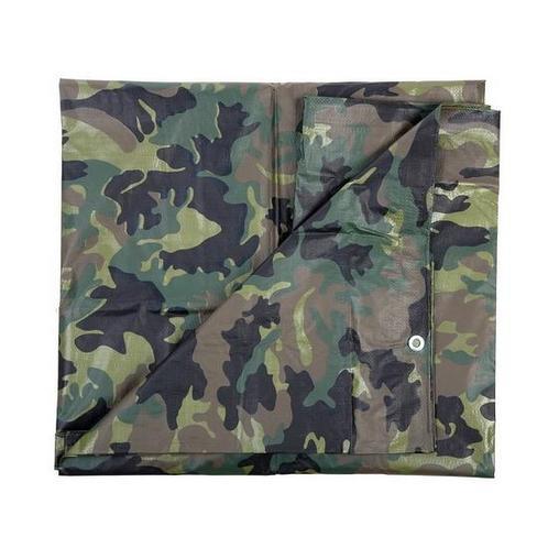 Groen camouflage afdekzeil 2.85 x 4 m - Afdekzeilen, Doe-het-zelf en Verbouw, Zeil en Folie, Ophalen of Verzenden