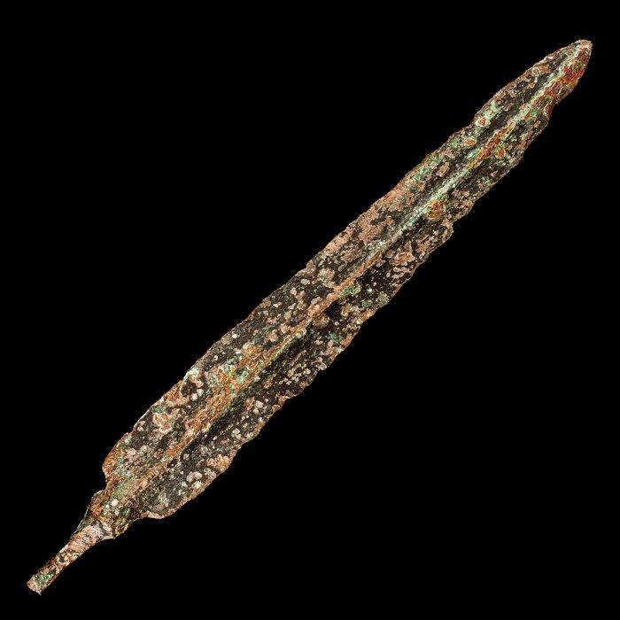 Vroege Griekse Bronzen Speerpunt - Wapen van een Oude, Antiek en Kunst, Antiek | Overige Antiek
