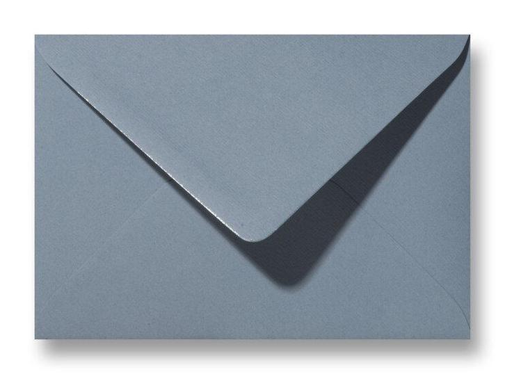 Envelop 15,6 x 22 cm Structuur Grijsblauw, Hobby en Vrije tijd, Kaarten | Zelf maken, Verzenden