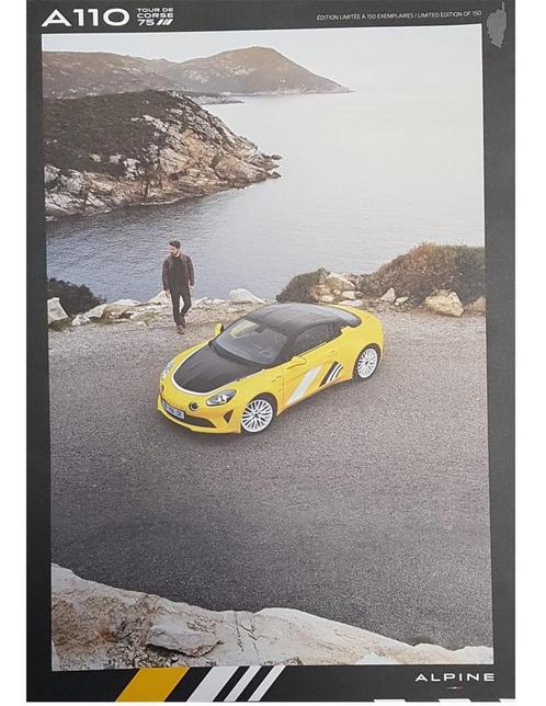2022 ALPINE A110 TOUR DE CORSE 75 BROCHURE FRANS, Boeken, Auto's | Folders en Tijdschriften