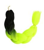 Jumbo Braids Hairextentions Color 60cm Zwart Geel, Sieraden, Tassen en Uiterlijk, Uiterlijk | Haarverzorging, Verzenden, Nieuw