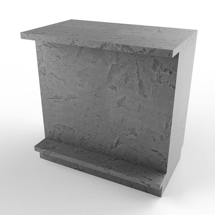 Beton grijs Excentric Toonbank met planken 90 cm C-PEC-004, Zakelijke goederen, Kantoor en Winkelinrichting | Winkel en Inventaris