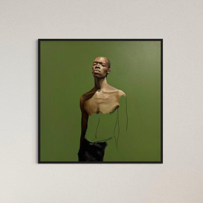 Houessou Koffins Bryan (1999) - Ligne de chair, Antiek en Kunst, Kunst | Schilderijen | Modern