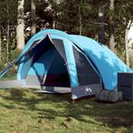 vidaXL Tent 4-persoons waterdicht blauw, Caravans en Kamperen, Verzenden, Nieuw, Tot en met 2