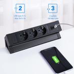 Stekkerdoos met USB - Verlengsnoer - Verlengkabel - 1,8M - Z, Verzenden, Nieuw