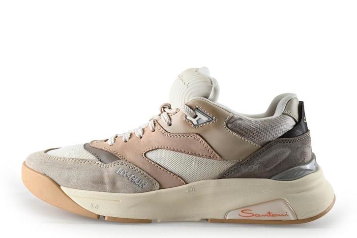 Santoni Sneakers in maat 45 Beige, Kleding | Heren, Schoenen, Overige kleuren, Zo goed als nieuw, Sneakers of Gympen, Verzenden