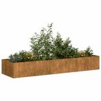 vidaXL Plantenbak roestig 280x80x40 cm weervast staal, Verzenden, Nieuw, Metaal