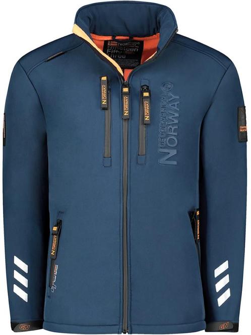 Geographical Norway Softshell Heren Jas Richywood Navy, Kleding | Heren, Jassen | Zomer, Blauw, Nieuw, Verzenden