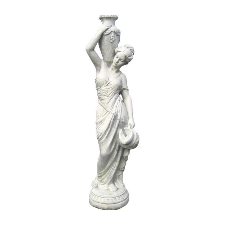 Vrouw met waterkruiken - steen - 135 cm - wateruitloop, Tuin en Terras, Tuinbeelden, Ophalen of Verzenden