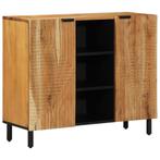 vidaXL Dressoir 90x33x75 cm massief acaciahout, Huis en Inrichting, Woonaccessoires | Cd- en Dvd-rekken, Verzenden, Nieuw