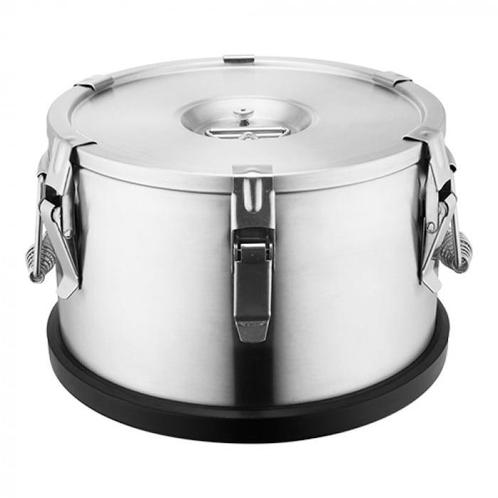 Gamel dubbelwandig RVS 10L | Ø30x17(h)cm EMGA, Zakelijke goederen, Horeca | Keukenapparatuur, Nieuw in verpakking, Verzenden