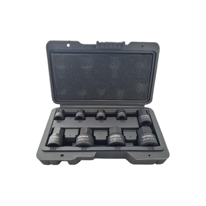 Stubby Inbus Kracht Doppenset 9-delig - 1/4 3/8, Auto diversen, Autogereedschap, Nieuw, Verzenden