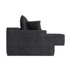 Coredo Bank - Corduroy bekleding - Rechts - Donkergrijs, Huis en Inrichting, Banken | Bankstellen, Verzenden, Nieuw