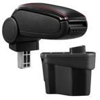 Armsteun Kia Rio III UB 2011-2017 kunstleer zwart rood stiks, Verzenden, Nieuw