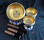 Klankschaal - Klankschalen sets - Percussie - 3x 3 dlg, Antiek en Kunst