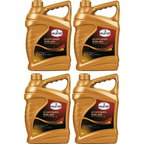 Eurol Aanbieding: 4 X Ecopower 5W20 5L, Auto diversen, Onderhoudsmiddelen, Verzenden