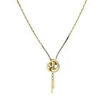 Gouden choker 45 cm 14 karaat, Verzenden, Zo goed als nieuw, Goud, Goud