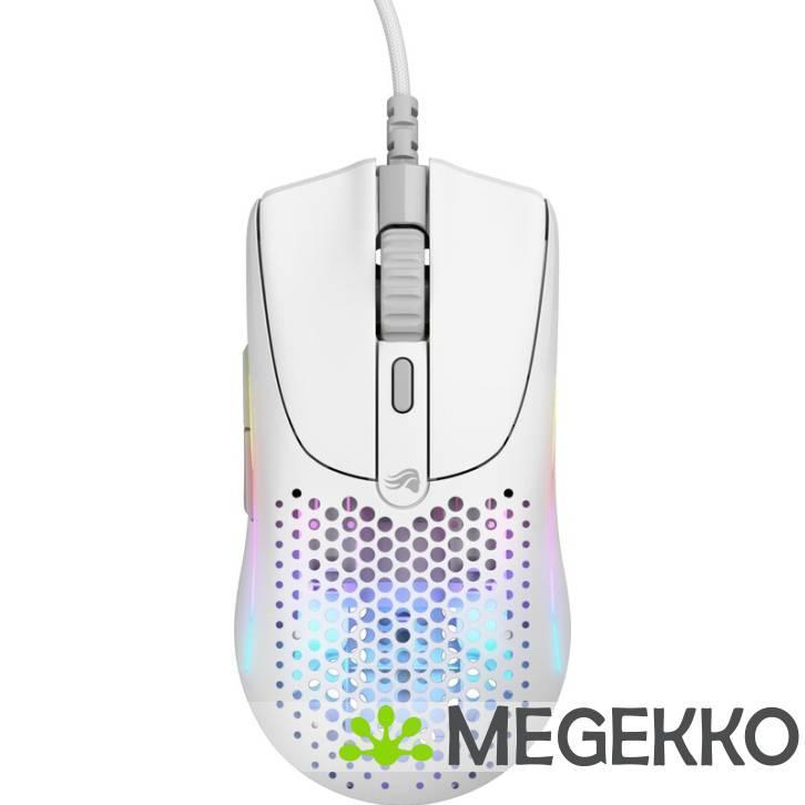 Glorious Model O 2 Mini Mat Witte Muis, Computers en Software, Muizen, Nieuw, Verzenden