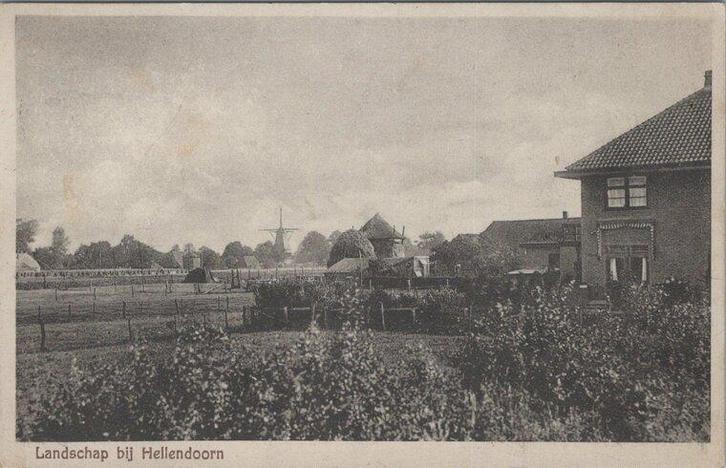 HELLENDOORN - Landschap bij Hellendoorn, Verzamelen, Ansichtkaarten | Nederland, Verzenden