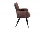 Eetkamerstoel Roadster Antiek Bruin Met Armleuning - 37317