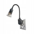 LED stekkerlamp - Met verstelbare arm - 185 Lumen - Zwart, Nieuw, Ophalen of Verzenden