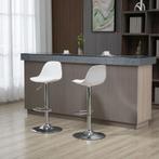 TRUUSK Set Van 2 Barkrukken Draaistoelen Tot 120kg Met Rugle, Verzenden, Nieuw