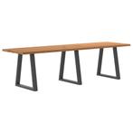 vidaXL Eettafel met natuurlijke rand 280x80x74 cm massief, Huis en Inrichting, Tafels | Eettafels, Verzenden, Nieuw