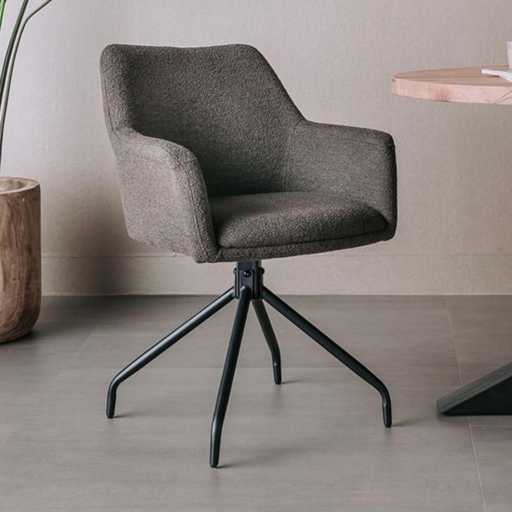 *WOONWINKEL* Tower Living Ortana Moderne Stoel Donkerbruin, Huis en Inrichting, Stoelen, Bruin, Nieuw, Verzenden