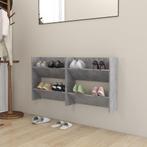 vidaXL Wandschoenenkasten 2 st 60x18x60 cm spaanplaat, Verzenden, Nieuw
