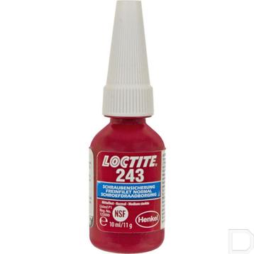 Schroefdraad borgmiddel 243- 10ml loctite blaauw beschikbaar voor biedingen
